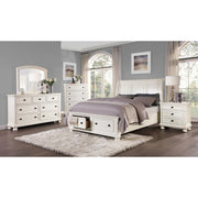 1714KW-1EK* (3)Eastern King Sleigh Platform Bed with Footboard Storage - 1714KW-1EK*