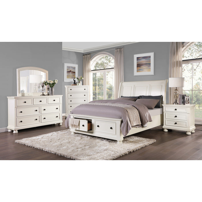 1714KW-1EK* (3)Eastern King Sleigh Platform Bed with Footboard Storage - 1714KW-1EK*