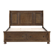 1718BR-1* (3) Queen Platform Bed with Footboard Storage - 1718BR-1*