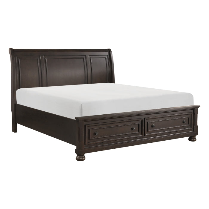 1718FGY-1* Full Platform Bed with Footboard Storage - 1718FGY-1*