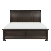 1718GY-1* (3)Queen Platform Bed with Footboard Storage - 1718GY-1*
