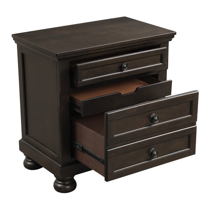 1718GY-4 Night Stand, Hidden Drawer - 1718GY-4