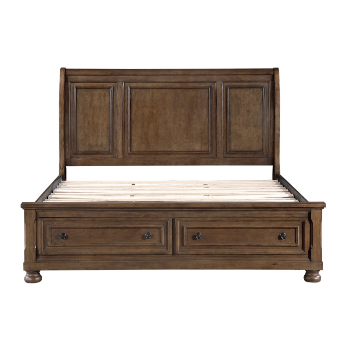1718KBR-1EK* (3) Eastern King Platform Bed with Footboard Storage - 1718KBR-1EK*