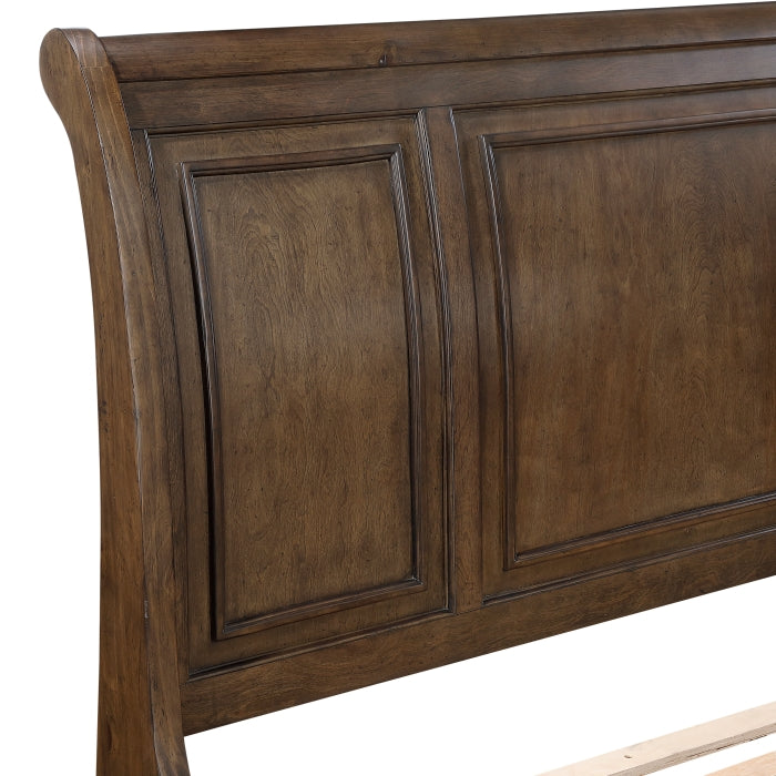 1718KBR-1EK* (3) Eastern King Platform Bed with Footboard Storage - 1718KBR-1EK*