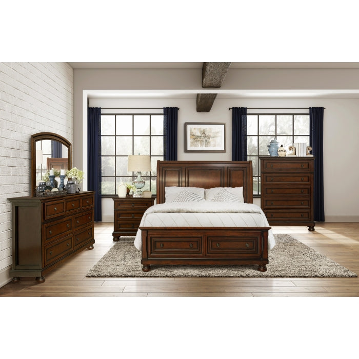 1718KNC-1* (3) Eastern King Platform Bed with Footboard Storage - 1718KNC-1*