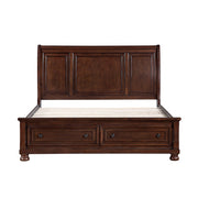 1718NC-1* (3) Queen Platform Bed with Footboard Storage - 1718NC-1*