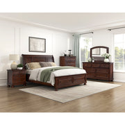 1718NC-1* (3) Queen Platform Bed with Footboard Storage - 1718NC-1*