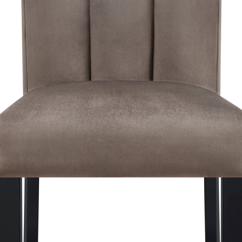 Vega Black/Brown Counter Height Chair, Set of 2 from Crown Mark - Luna Furniture