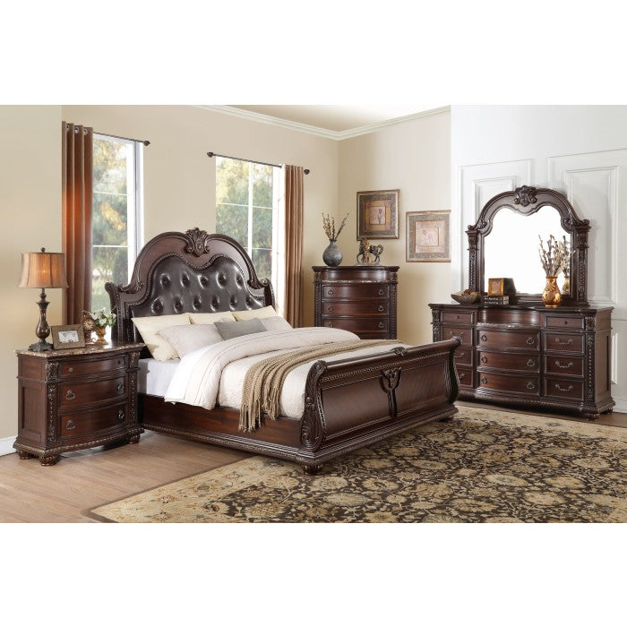 1757-1* (4)Queen Sleigh Bed - 1757-1*