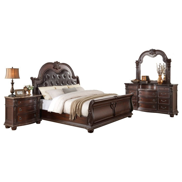 1757K-1EK* (4)Eastern King Sleigh Bed - 1757K-1EK*