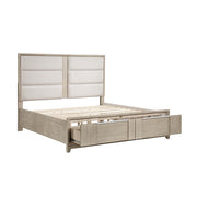 1820NK-1EK* (3) Eastern King Platform Bed with Footboard Storage - 1820NK-1EK*