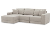 Next-Gen Gaucho Gray 3-Piece LAF Chaise Sectional -  Ashley - Luna Furniture