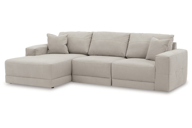 Next-Gen Gaucho Gray 3-Piece LAF Chaise Sectional -  Ashley - Luna Furniture