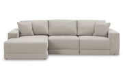 Next-Gen Gaucho Gray 3-Piece LAF Chaise Sectional -  Ashley - Luna Furniture