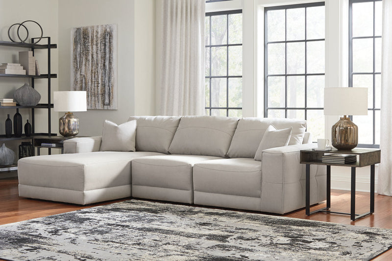 Next-Gen Gaucho Gray 3-Piece LAF Chaise Sectional -  Ashley - Luna Furniture