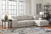 Next-Gen Gaucho Gray 3-Piece RAF Chaise Sectional -  Ashley - Luna Furniture