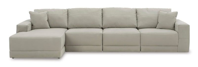 Next-Gen Gaucho Gray 4-Piece LAF Chaise Sectional -  Ashley - Luna Furniture