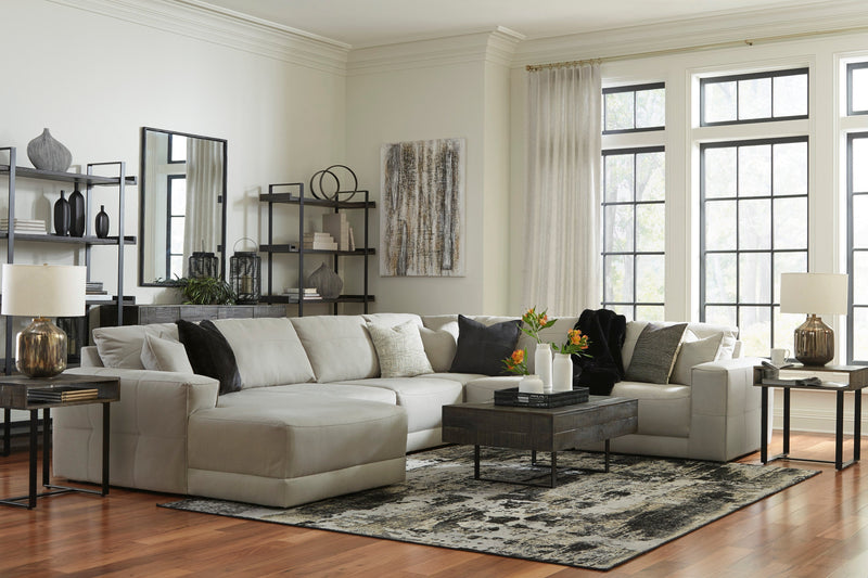 Next-Gen Gaucho Gray 6-Piece LAF Chaise Sectional -  Ashley - Luna Furniture