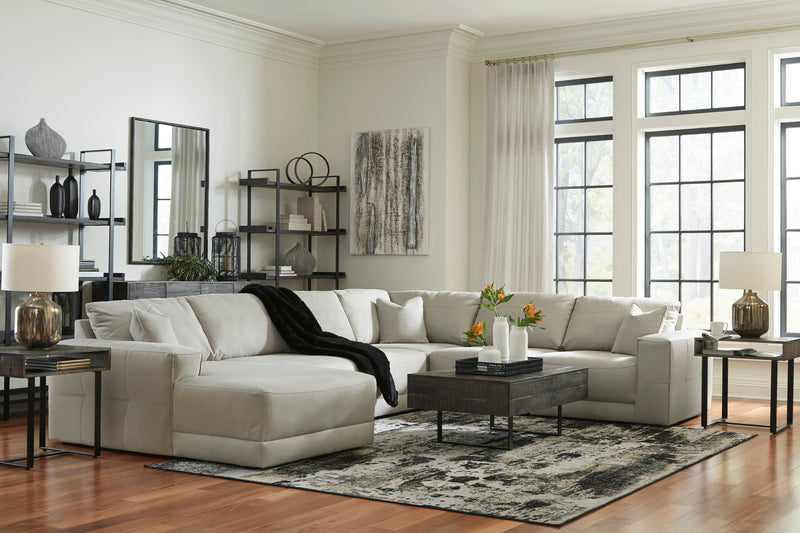 Next-Gen Gaucho Gray 6-Piece LAF Chaise Sectional -  Ashley - Luna Furniture