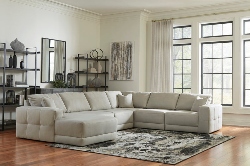 Next-Gen Gaucho Gray 6-Piece LAF Chaise Sectional -  Ashley - Luna Furniture