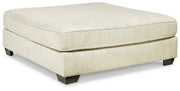 Rawcliffe Parchment 4-Piece Sectional with Ottoman from Ashley - Luna Furniture