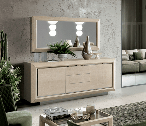 2 Door 3 Drawers Wooden Buffet Ivory Betulla Sabbia - i42332