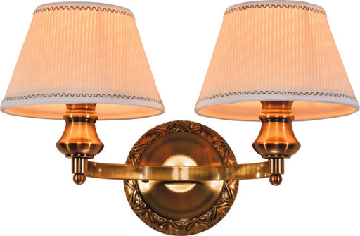2005W18SB 18 X 11 - 2 LIGHTS WALL SCONE SHINY BRONZE - 210000004074