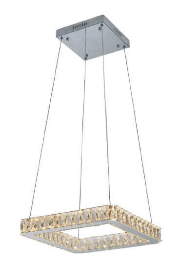2042D17CCT 17" X 3" SAMSUNG LED CHROME SQUARE - 1 TIER - 210000003547