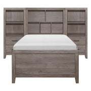 2042NBT*WBT 4pc Set Twin Wall Bed with Toy Boxes (TB+2PNS+TFT) - 2042NBT*WBT
