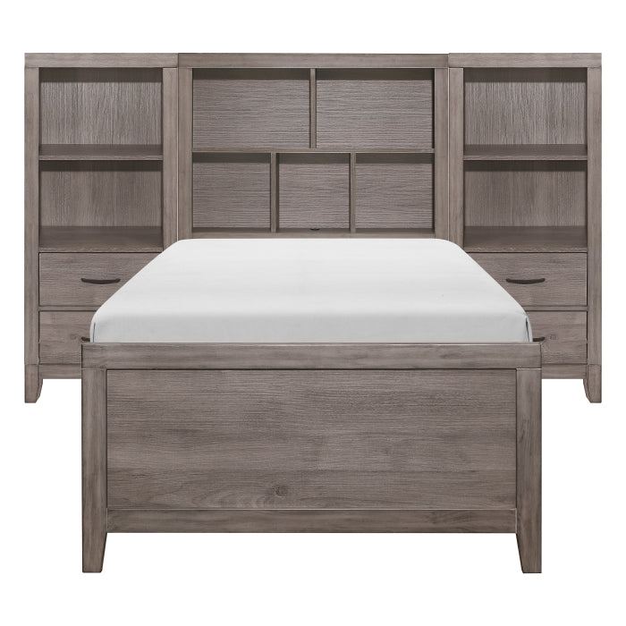 2042NBT*WBT 4pc Set Twin Wall Bed with Toy Boxes (TB+2PNS+TFT) - 2042NBT*WBT