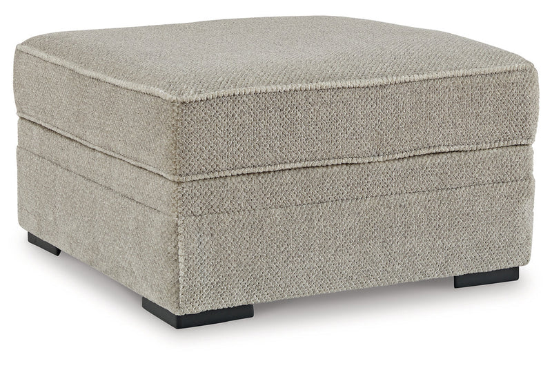 Calnita Sisal Oversized Swivel Chair and Ottoman -  Ashley - Luna Furniture