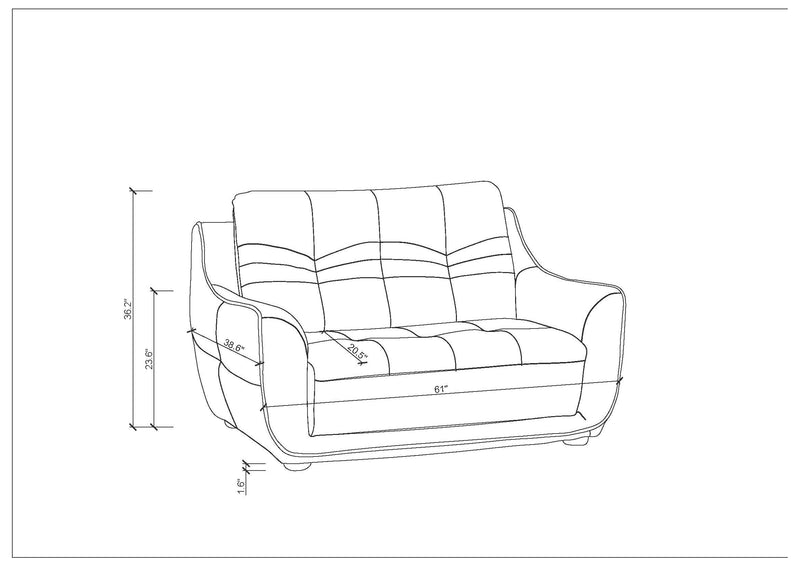 2088 Living Room Set - Gate FurnitureLiving Room Set
