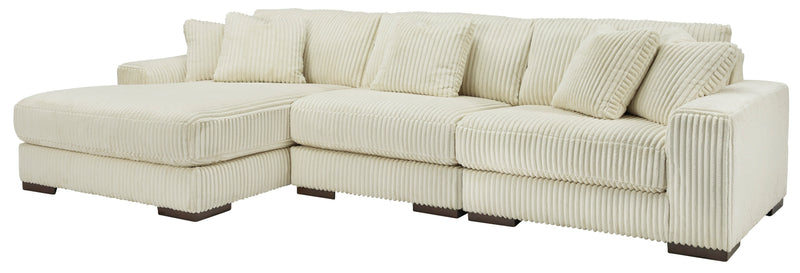 Lindyn Ivory 3-Piece LAF Chaise Sectional -  Ashley - Luna Furniture