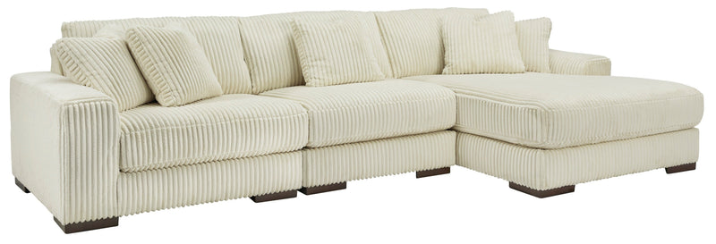 Lindyn Ivory 3-Piece RAF Chaise Sectional -  Ashley - Luna Furniture
