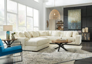 Lindyn Ivory 5-Piece LAF Sectional - Gate Furniture