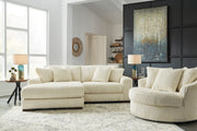 Lindyn Ivory 2-Piece LAF Chaise Sectional -  Ashley - Luna Furniture