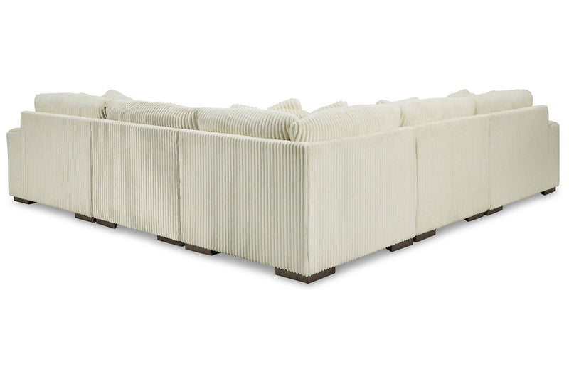 Lindyn Ivory 5-Piece RAF Chaise Sectional -  Ashley - Luna Furniture