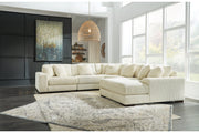 Lindyn Ivory 5-Piece RAF Chaise Sectional -  Ashley - Luna Furniture