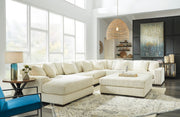 Lindyn Ivory 6-Piece LAF Chaise Sectional -  Ashley - Luna Furniture
