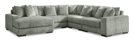 Lindyn fog 5-Piece LAF Sectional with Chaise - Gate Furniture
