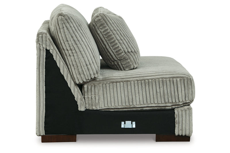 Lindyn Fog 3-Piece Sectional and Chair -  Ashley - Luna Furniture