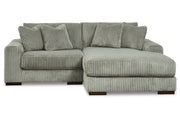 Lindyn Fog 2-Piece RAF Chaise Sectional -  Ashley - Luna Furniture