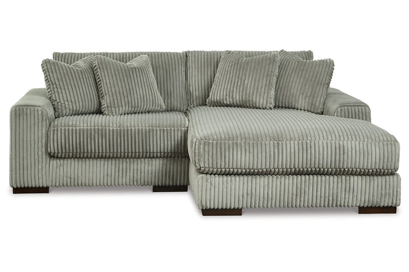 Lindyn Fog 2-Piece RAF Chaise Sectional -  Ashley - Luna Furniture