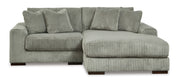 Lindyn fog 2 Piece Raf Sectional with Chaise - Gate Furniture