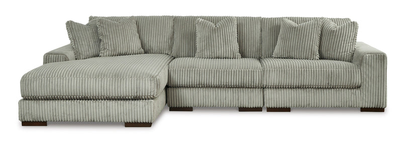 Lindyn Fog 3-Piece LAF Chaise Sectional -  Ashley - Luna Furniture