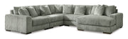 Lindyn fog 5-Piece RAF Sectional with Chaise - Gate Furniture
