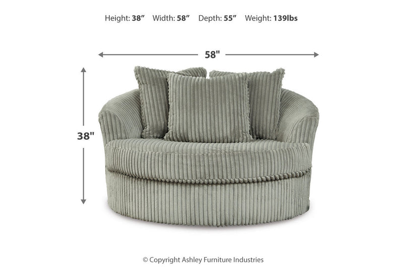 Lindyn Fog 3-Piece Sectional and Chair -  Ashley - Luna Furniture
