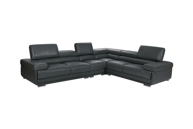 2119 Sectional Dark Grey SET - p11479