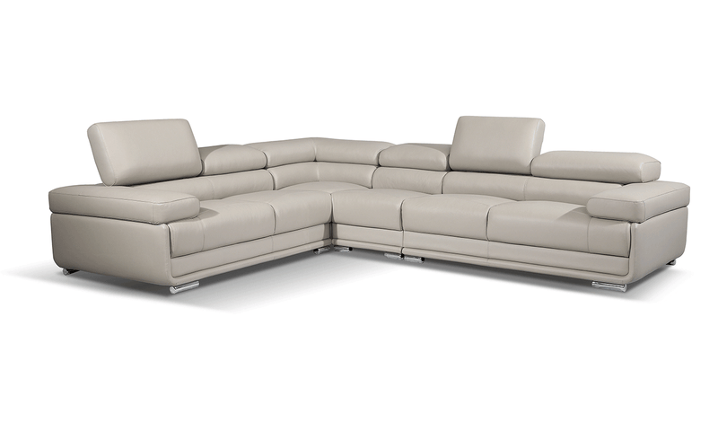 2119 Sectional With Extra Chair - Light Grey Set - p14167