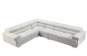 2119 Sectional With Extra Chair - White Set - p14171